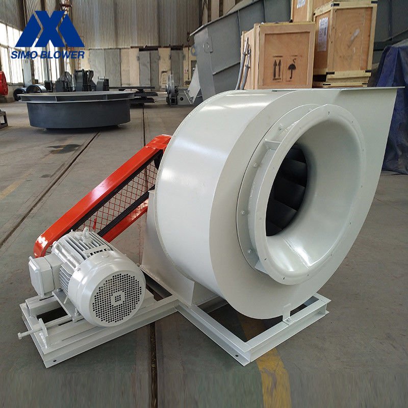 High Efficiency Belt Driven 75kw Kiln Blower For Air Draughting Of Steam Boilers